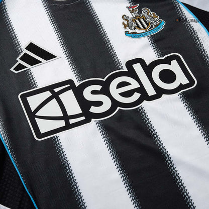 Maillot domicile de Newcastle United, version joueur, 2025/26, noir et blanc