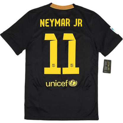 Neymar Jr #11 Barcelona 2013/14 Retro Third Away Soccer Jersey