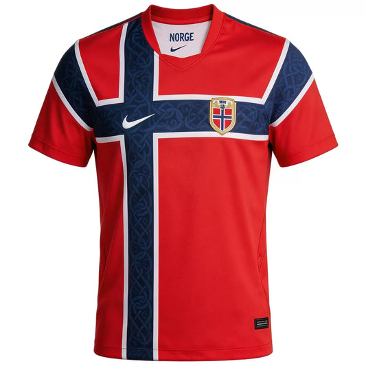 Maillot domicile de la Norvège pour la Coupe du Monde 2026