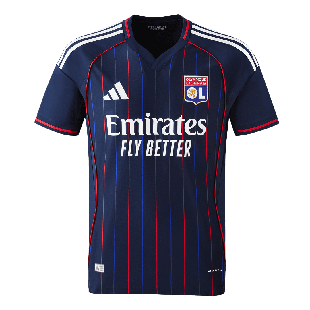 Olympique Lyonnais Away Player Version Soccer Jersey 2025/26
