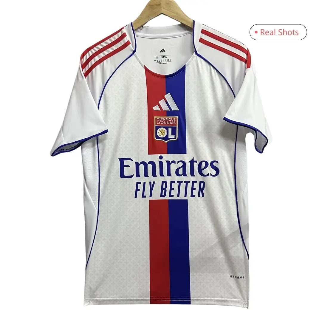 Maillot de football domicile de l'Olympique Lyonnais 2025/26