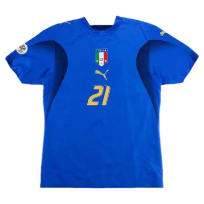 Maillot de football rétro domicile Italie 2006 PIRLO #21