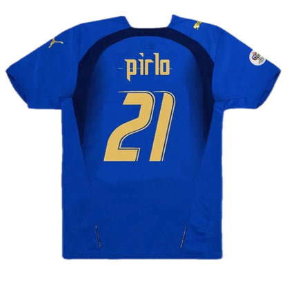 Maillot de football rétro domicile Italie 2006 PIRLO #21