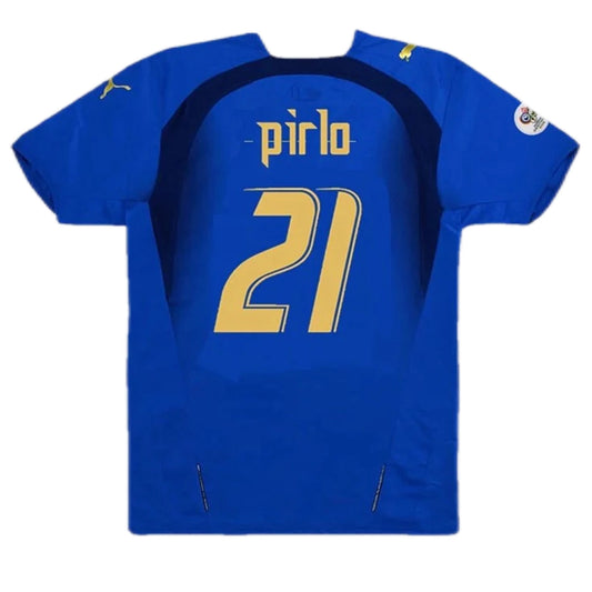 Maillot de football rétro domicile Italie 2006 PIRLO #21