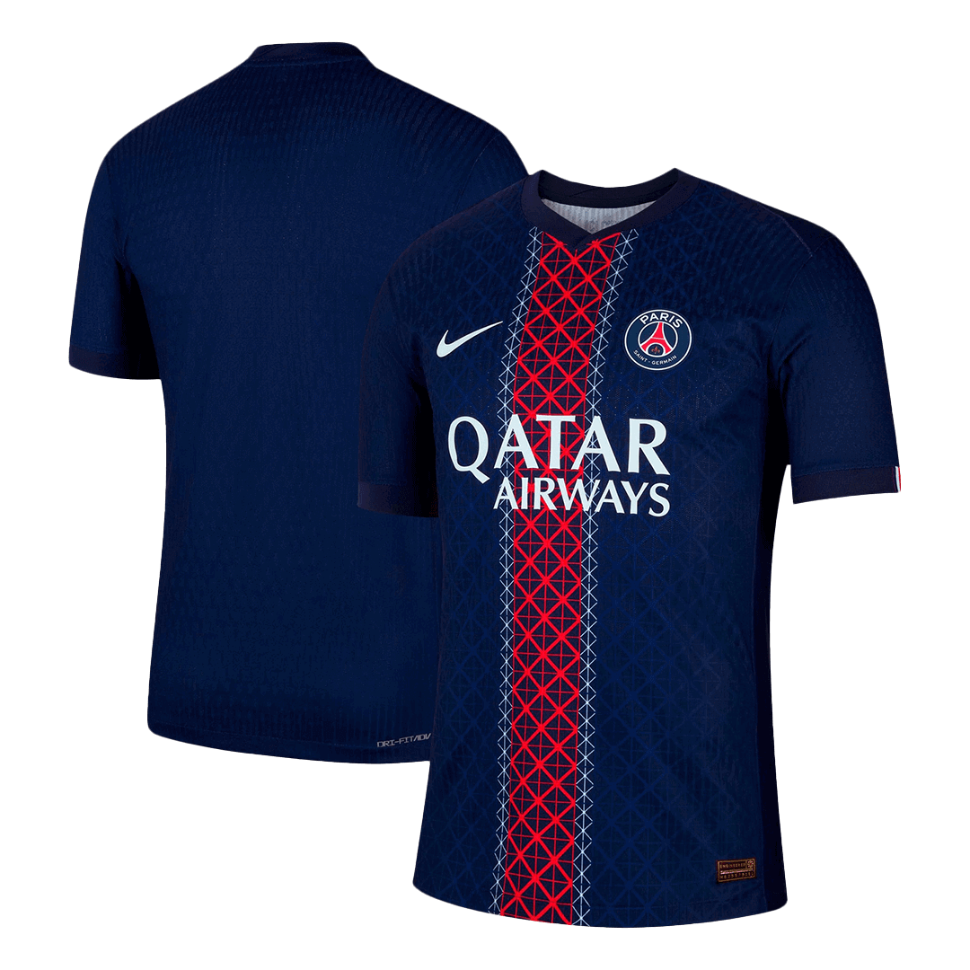 Camiseta de fútbol PSG versión jugador local 2025/26 azul marino