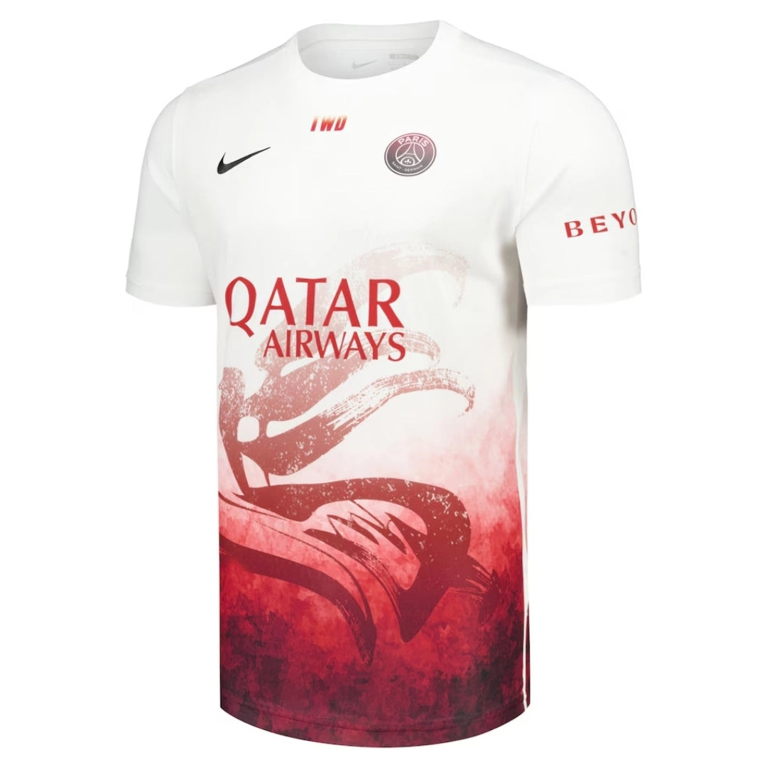 PSG x TEAM WANG Lunar New Year Limited Edition Pre-Match Jersey 2025/26