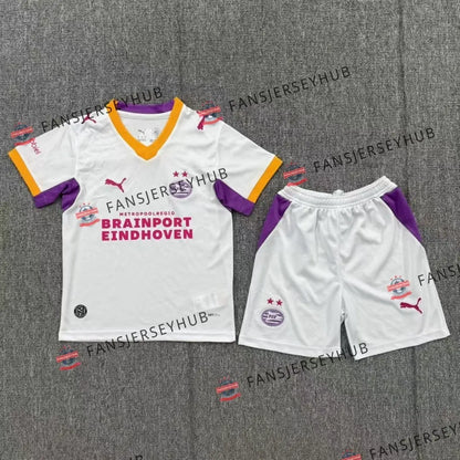 PSV Eindhoven Kid's Away Soccer Kit - Jersey+Shorts 2026/27