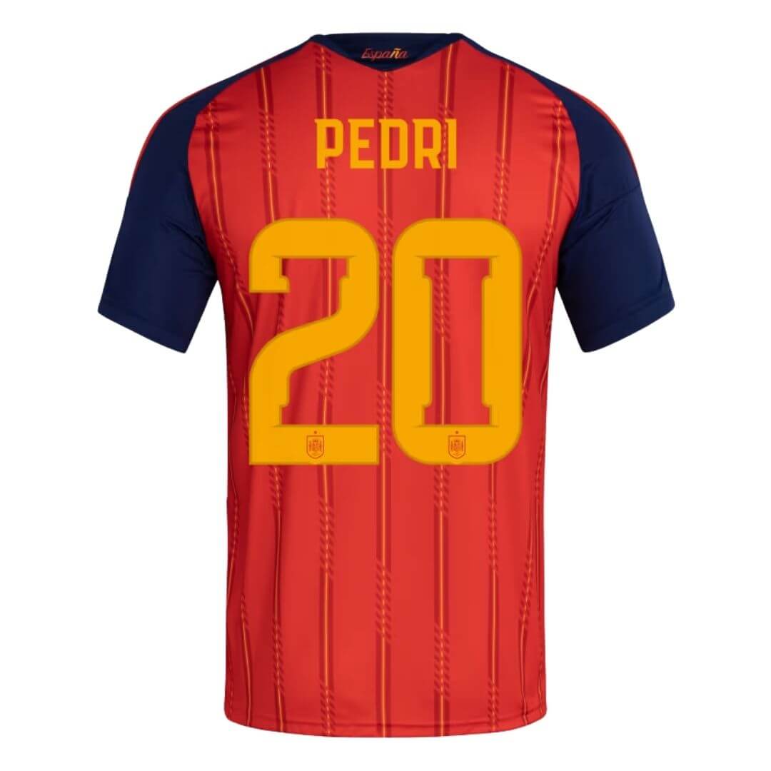 PEDRI #20 Spain Home Soccer Jersey 2026 World Cup