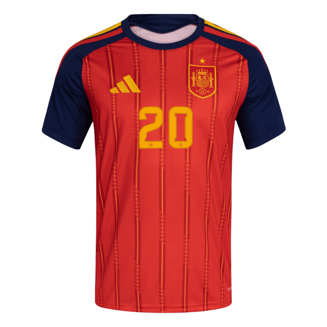 PEDRI #20 Spain Home Soccer Jersey 2026 World Cup