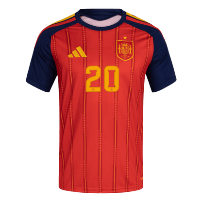 PEDRI #20 Spain Home Soccer Jersey 2026 World Cup