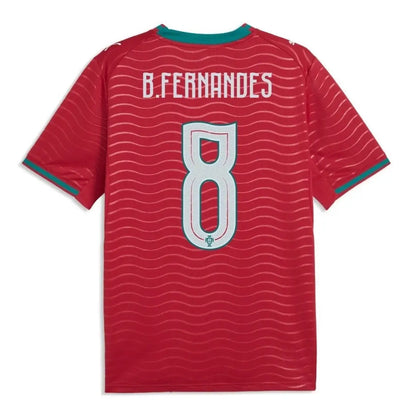 B.Fernandes #8 Portugal Home Soccer Jersey 2026 World Cup