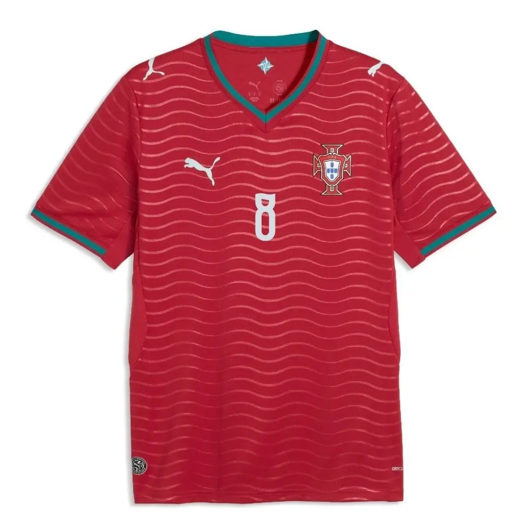 B.Fernandes #8 Portugal Home Soccer Jersey 2026 World Cup