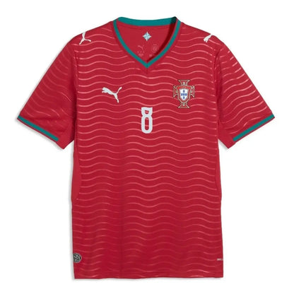 B.Fernandes #8 Portugal Home Soccer Jersey 2026 World Cup