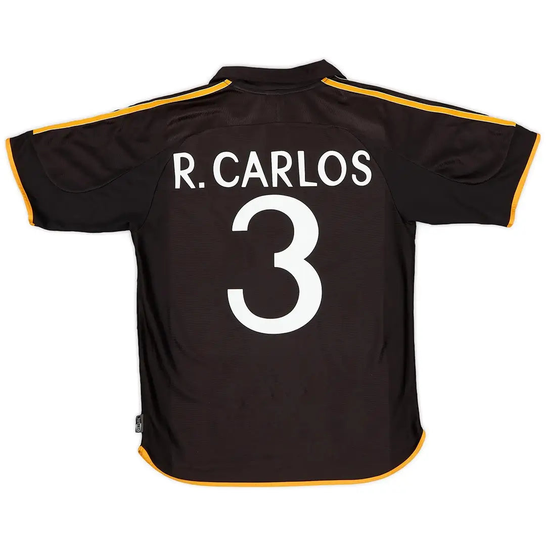 R.Carlos #3 Real Madrid 1999/01 Away Retro Football Jersey
