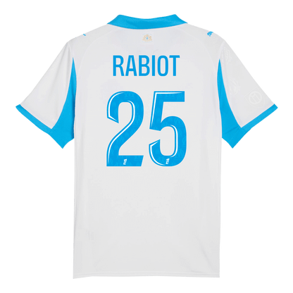 RABIOT #25 Marseille Home Soccer Jersey 2025/26