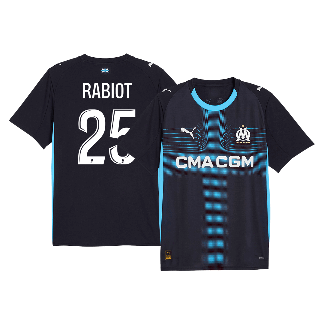 RABIOT #25 Marseille Away Soccer Jersey 2025/26