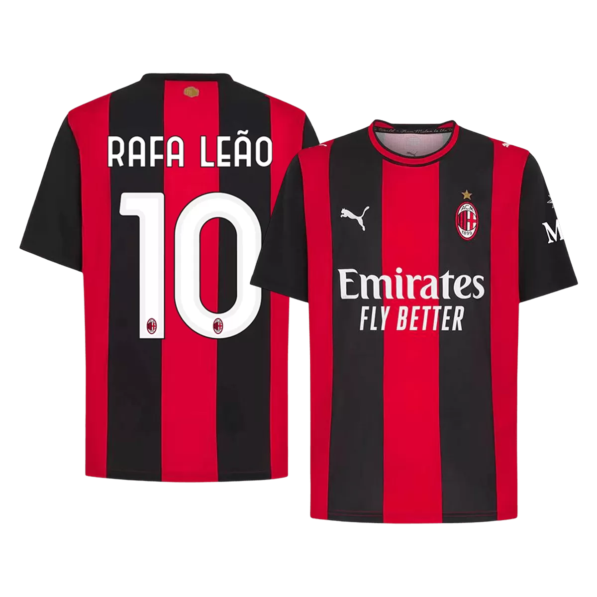 RAFA LEÃO #10 AC Milan Home Soccer Jersey 2026/27