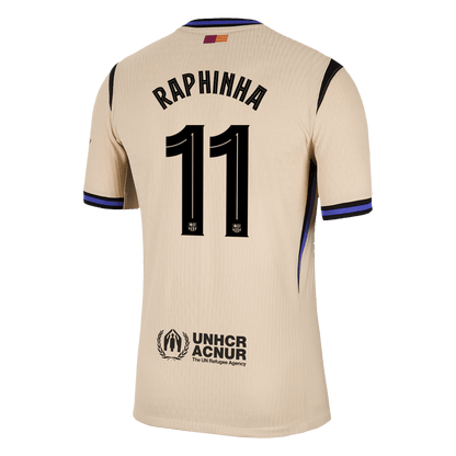 Camiseta de Raphinha nº 11 del Barcelona, ​​versión visitante, temporada 2025/26 - Champions League