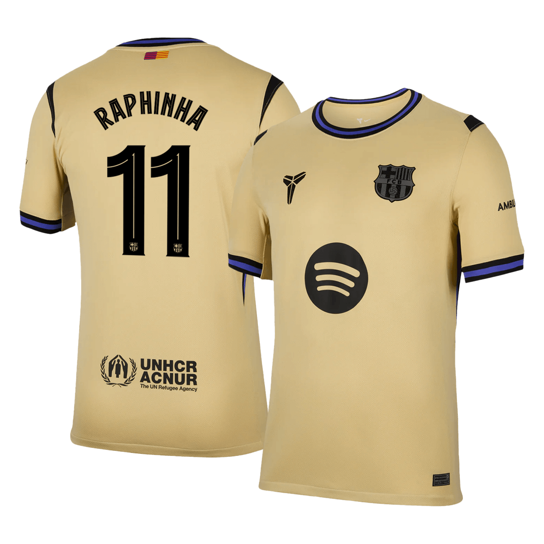 Camiseta de visitante del FC Barcelona 2025/26 de Raphinha #11 - Champions League