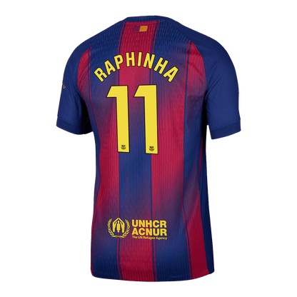 Camiseta de fútbol RAPHINHA #11 del Barcelona, ​​versión jugadora local, temporada 2025/26