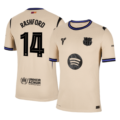 Maillot extérieur de Rashford n°14, Barcelone, version joueur, saison 2025/26 - Ligue des champions