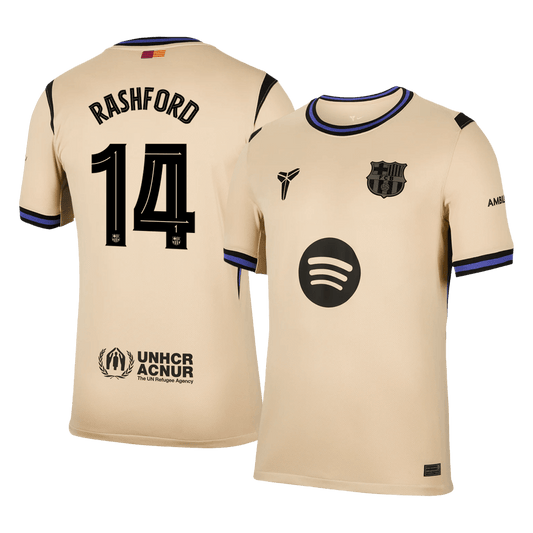 RASHFORD #14 Barcelona Away Soccer Jersey 2025/26 - UCL