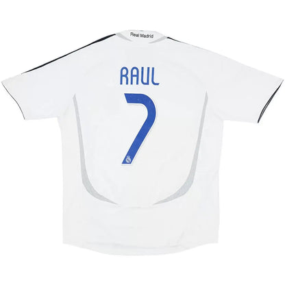 Maillot de football rétro domicile RAUL #7 Real Madrid 2006/07