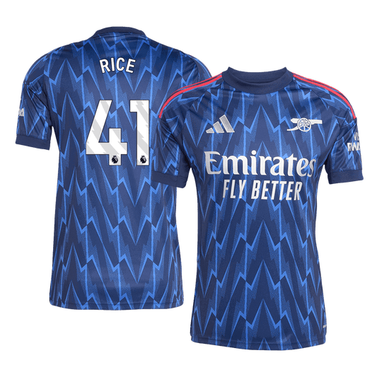RICE #41 Arsenal Away Soccer Jersey 2025/26