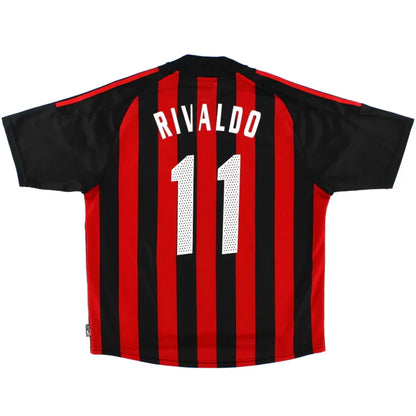 Maillot domicile rétro AC Milan 2002/03 de RIVALDO n°10