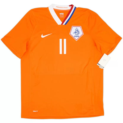Maillot de football rétro domicile ROBBEN #11 Pays-Bas Euro 2008