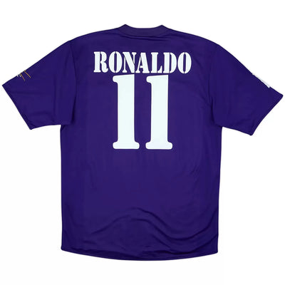 RONALDO #11 Retro 2002/03 Real Madrid Centenary Third Away Soccer Jersey