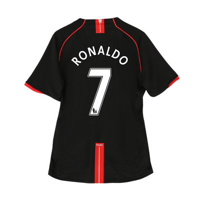 Camiseta retro de visitante del Manchester United 2007/08, número 7 de Ronaldo