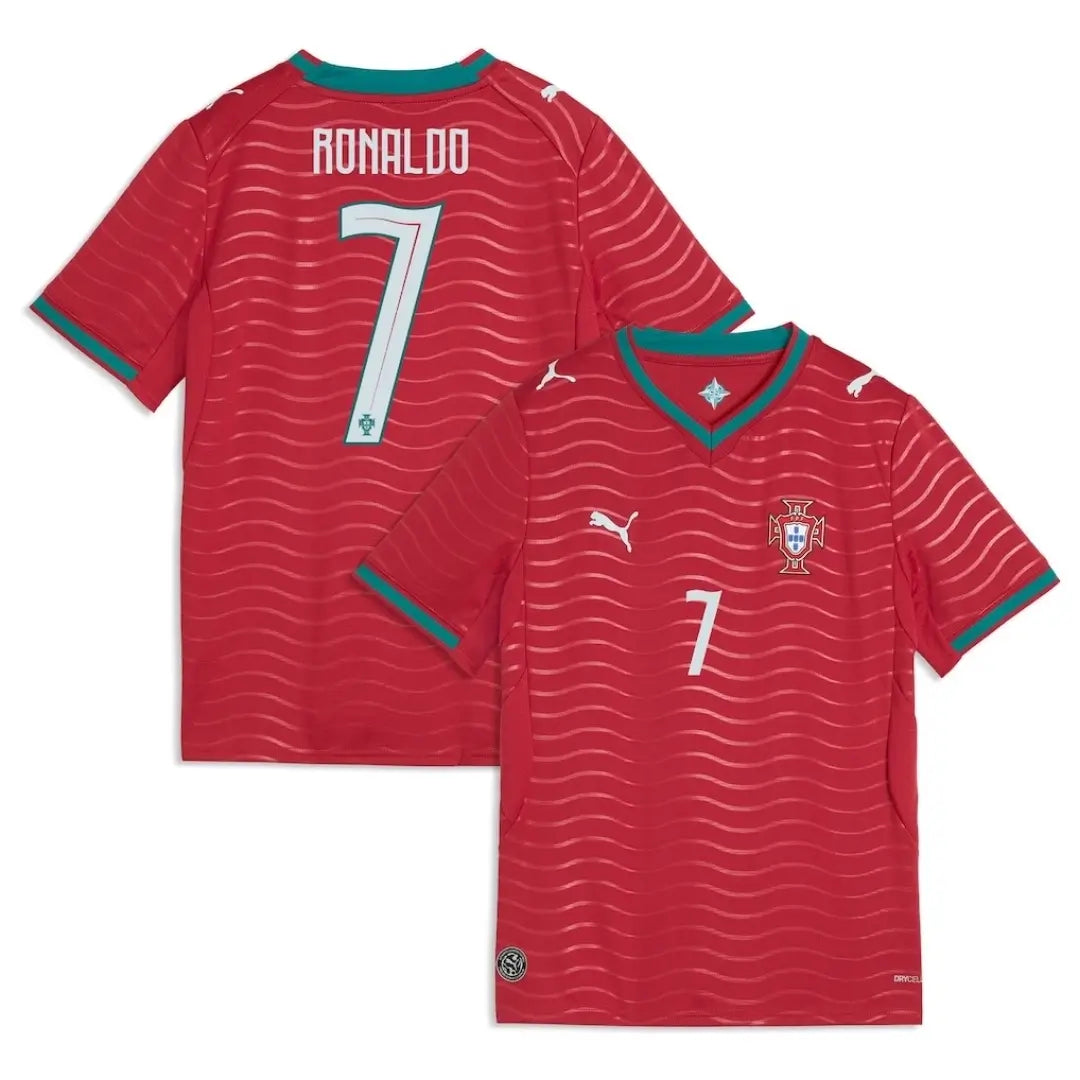 RONALDO #7 Portugal Kid's Home Kit - Jersey+Shorts 2026 World Cup