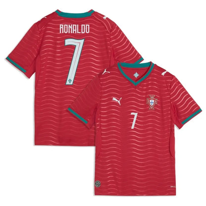 RONALDO #7 Portugal Kid's Home Kit - Jersey+Shorts 2026 World Cup