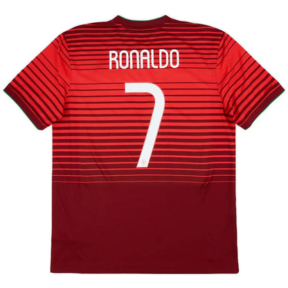 Maillot de football rétro domicile RONALDO #7 Portugal 2014