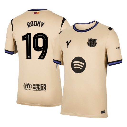 Camiseta de visitante del Barcelona #19 de Roony 2025/26 - Champions League