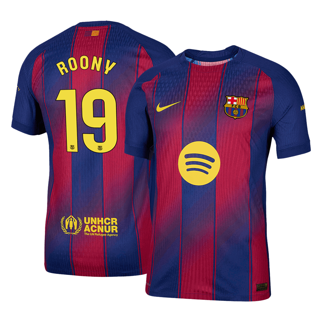 ROONY #19 Barcelona Home Player Version Soccer Jersey 2025/26