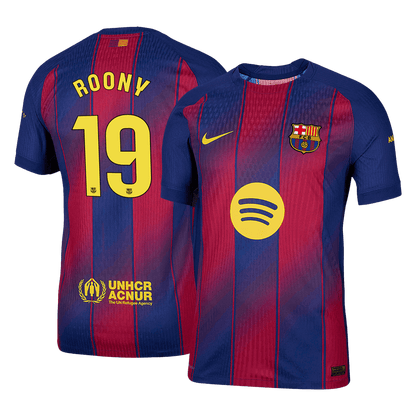 ROONY #19 Barcelona Home Player Version Soccer Jersey 2025/26