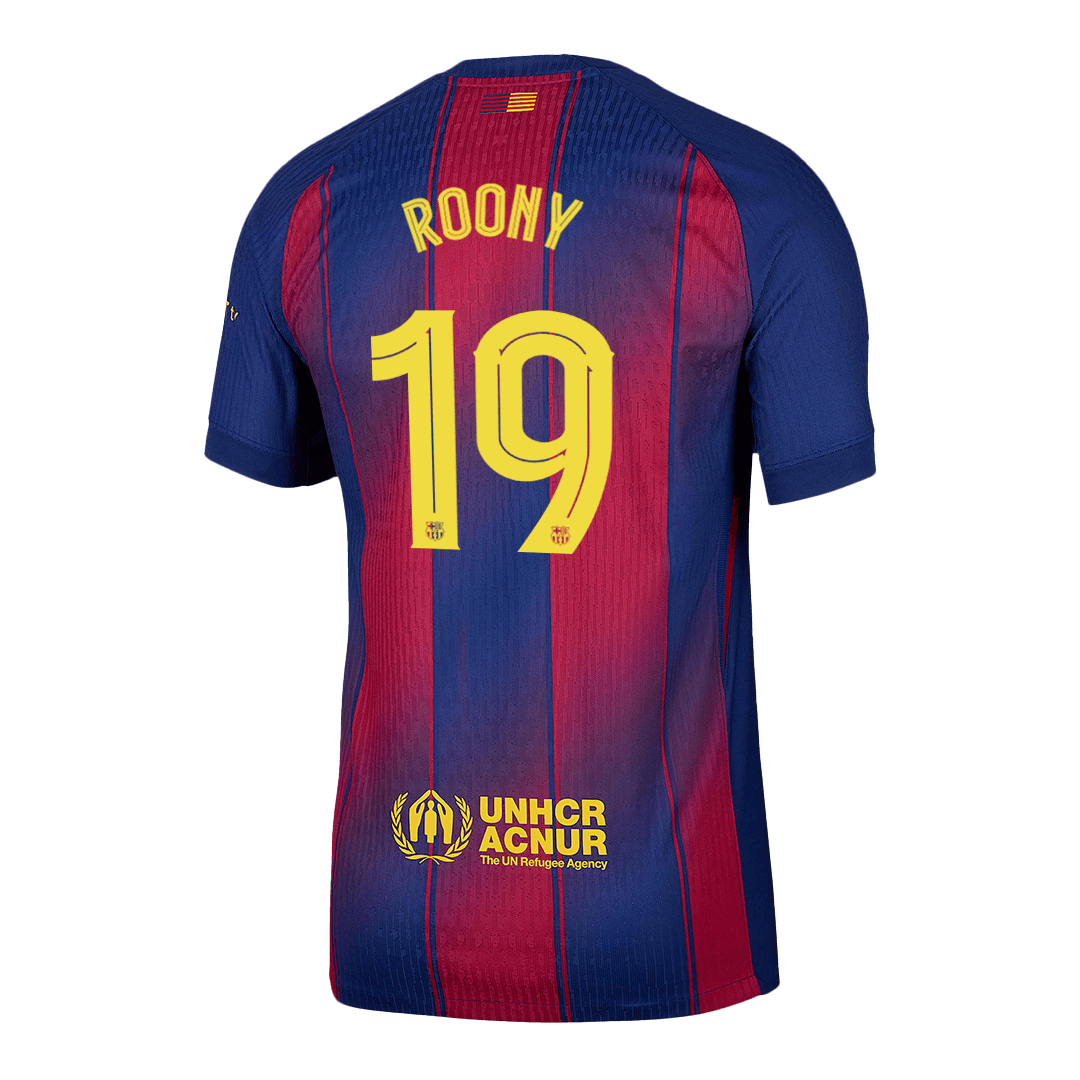ROONY #19 Barcelona Home Player Version Soccer Jersey 2025/26 - UCL