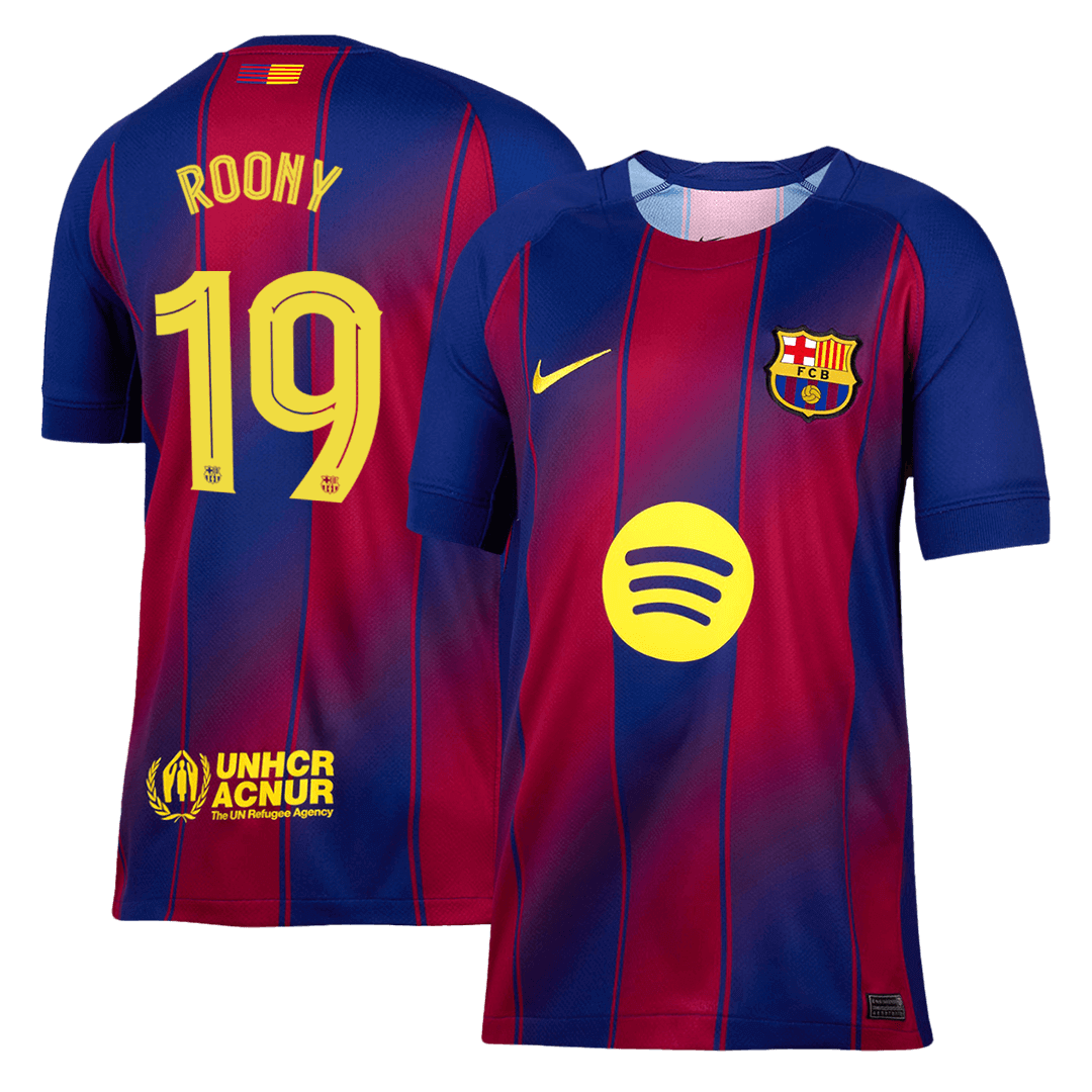 Camiseta de Roony nº 19 del FC Barcelona, ​​temporada 2025/26 - Champions League