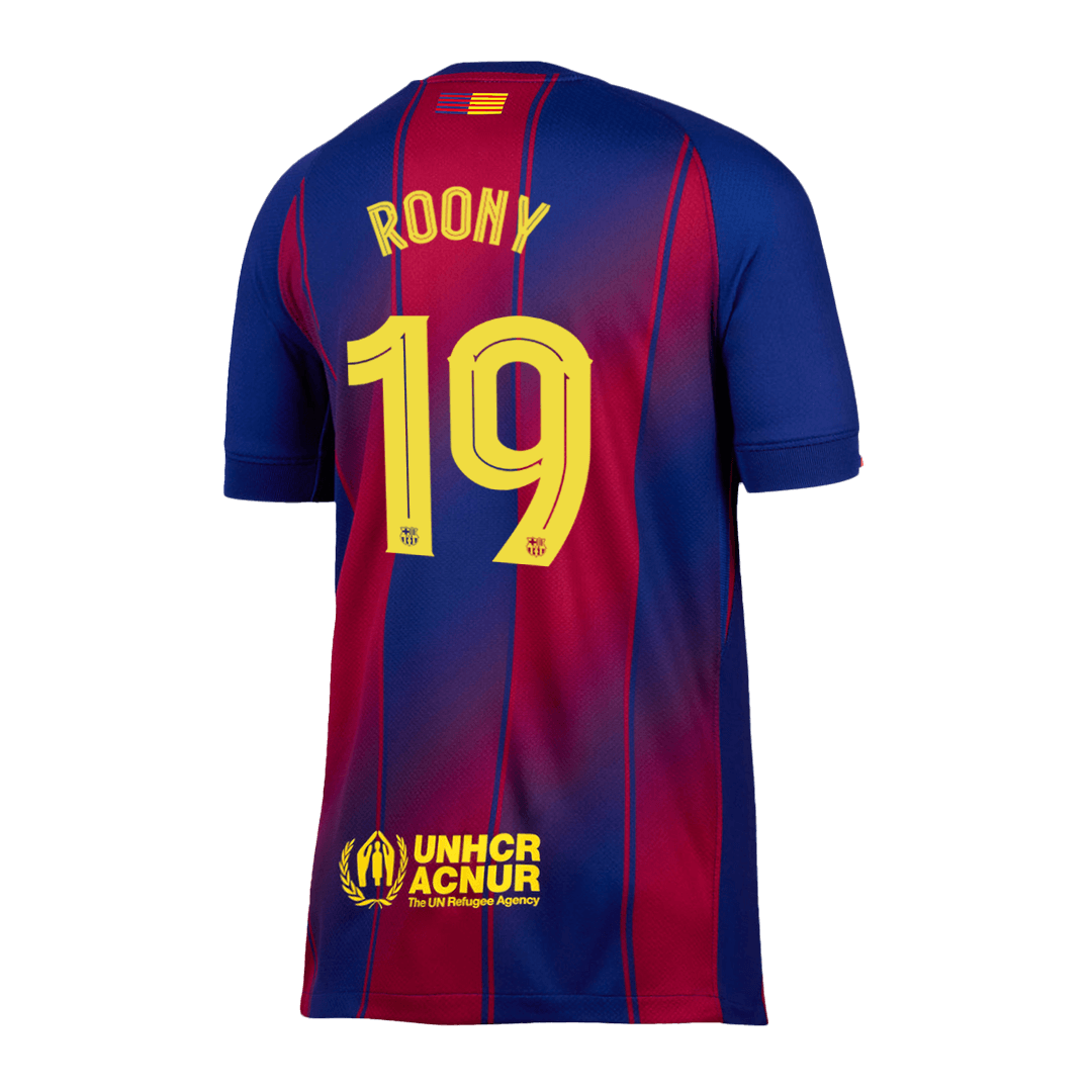 Camiseta de Roony nº 19 del FC Barcelona, ​​temporada 2025/26 - Champions League