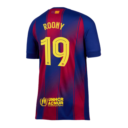 Camiseta de Roony nº 19 del FC Barcelona, ​​temporada 2025/26 - Champions League