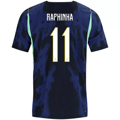 Raphinha #11 Brazil Away Soccer Jersey 2026 World Cup