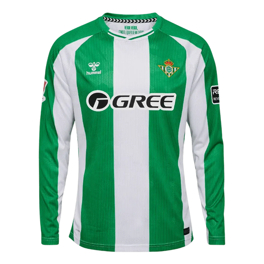 Real Betis Home Soccer Jersey 2025/26 Long Sleeve