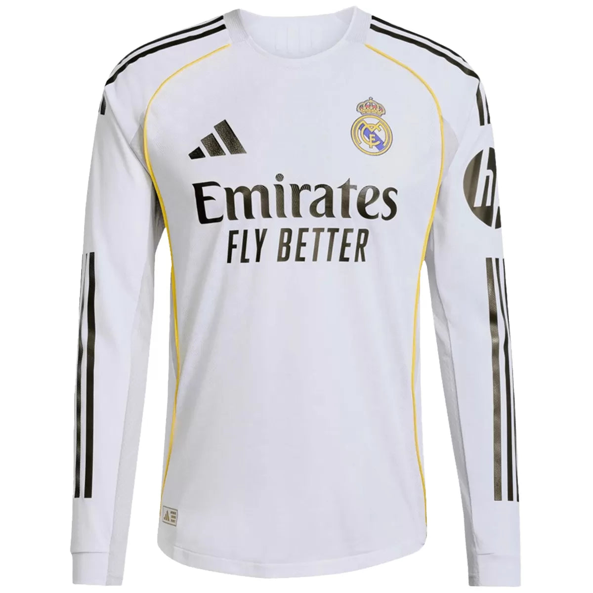 Real Madrid Home Long Sleeve Jersey 2025/26 Player Version