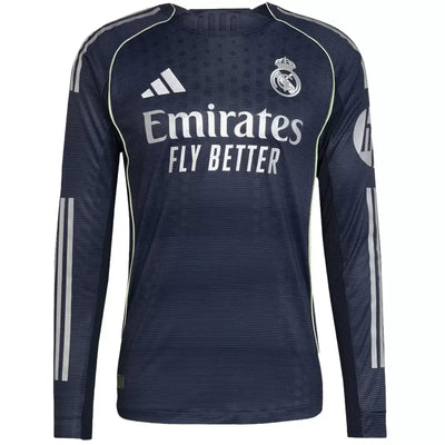 Real Madrid Away Long Sleeve Jersey 2025/26 Player Version
