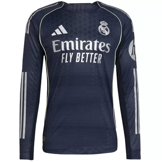 Real Madrid Away Long Sleeve Jersey 2025/26 Player Version