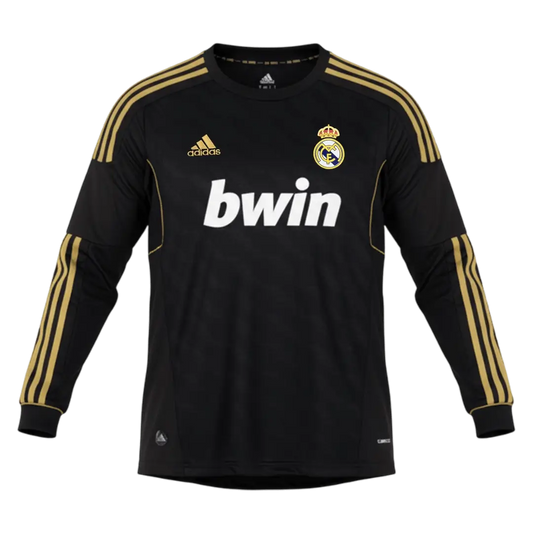 Real Madrid 2011/12 Away Long Sleeve Retro Soccer Jersey