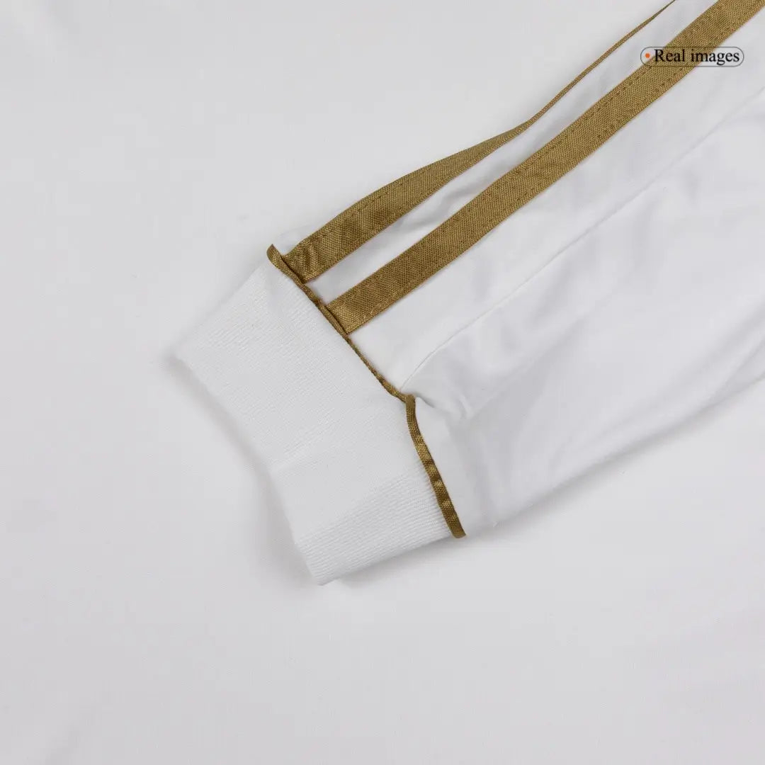 Real Madrid 2011/12 Home Long Sleeve Retro Soccer Jersey