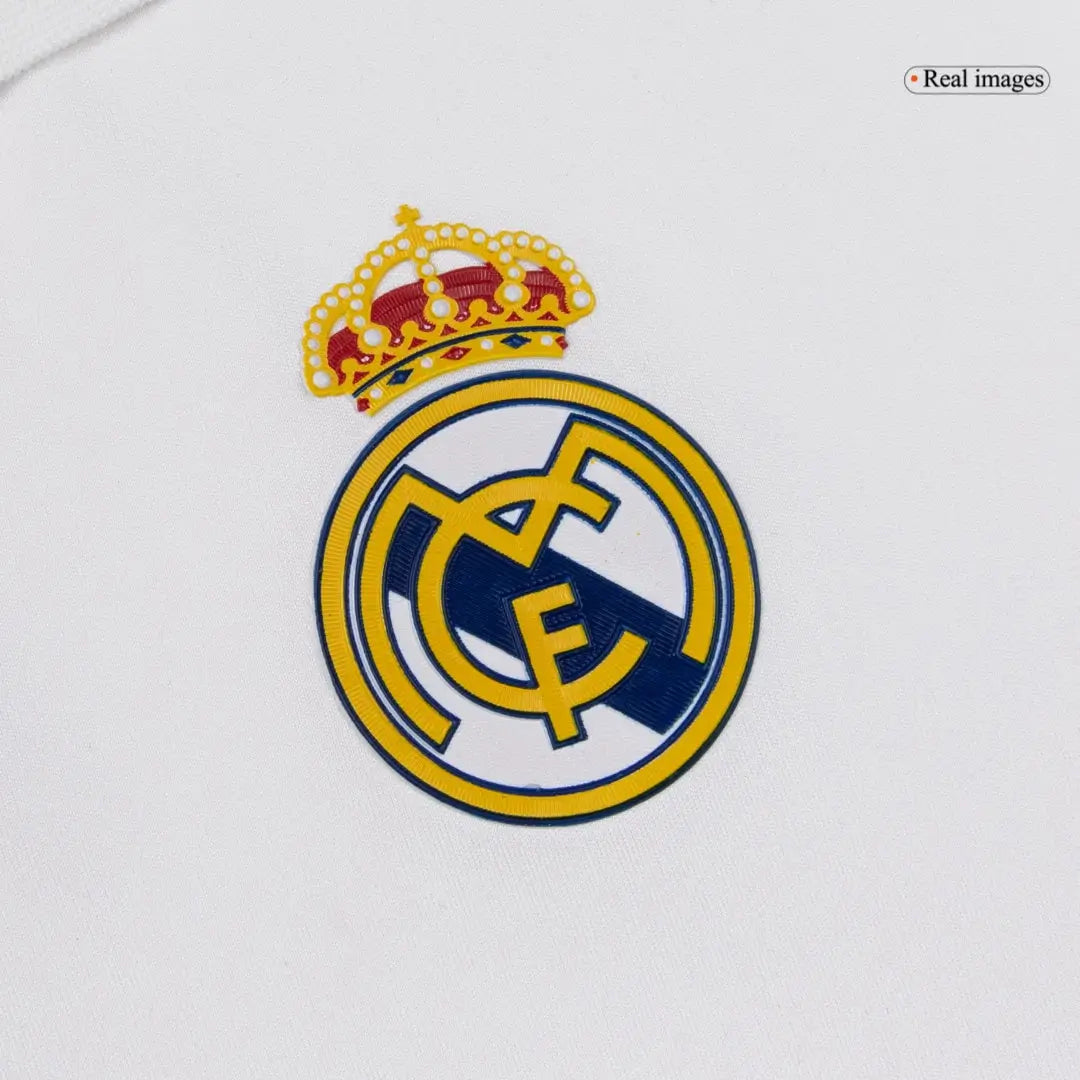 Real Madrid 2011/12 Home Long Sleeve Retro Soccer Jersey
